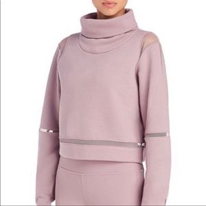 Alo Advanced Mesh Inset Fleece Sweater